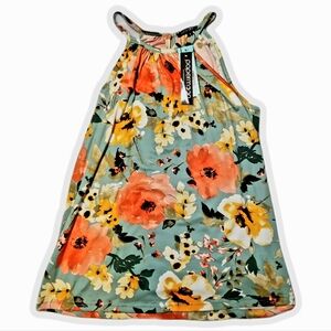 NWT Papermoon Floral Halter Knit Top